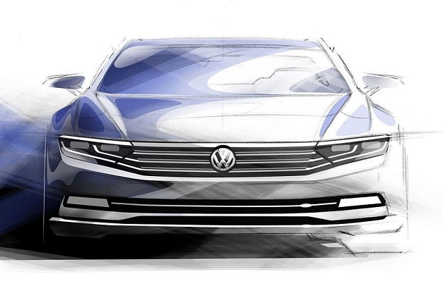 2015-VW-Passat-front-sketch