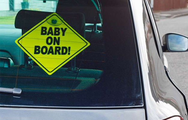Baby On Board Warning Sign